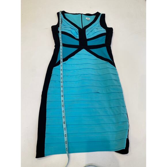 Cache Black and Blue Midi Dress - Picture 12 of 14